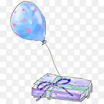 蓝色创意点状气球-空若网 蓝色创意点状气球-空若网