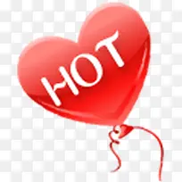 红色热销爱心气球-空若网 红色热销爱心气球-空若网