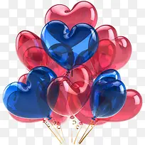彩色爱心气球狂欢-空若网 彩色爱心气球狂欢-空若网