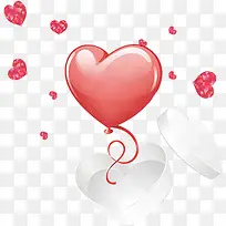 卡通爱心气球装饰背景-空若网 卡通爱心气球装饰背景-空若网