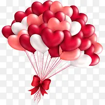 红色爱心卡通气球效果-空若网 红色爱心卡通气球效果-空若网