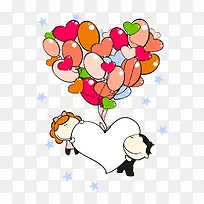 爱心气球-空若网 爱心气球-空若网