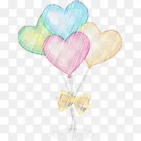 卡通涂鸦爱心气球效果-空若网 卡通涂鸦爱心气球效果-空若网