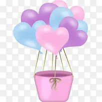 颜色卡通海报爱心气球-空若网 颜色卡通海报爱心气球-空若网