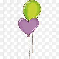 气球爱心矢量卡通手绘素材-空若网 气球爱心矢量卡通手绘素材-空若网