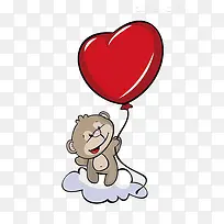 卡通小熊爱心素材-空若网 卡通小熊爱心素材-空若网