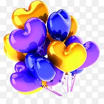彩色爱心气球设计-空若网 彩色爱心气球设计-空若网