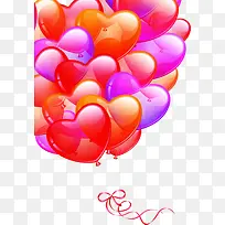 彩色卡通设计爱心气球-空若网 彩色卡通设计爱心气球-空若网