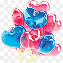 彩色手绘爱心气球-空若网 彩色手绘爱心气球-空若网