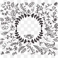 手绘浪漫花藤-空若网 手绘浪漫花藤-空若网