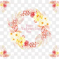 粉色手绘情人节边框-空若网 粉色手绘情人节边框-空若网