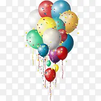 漂浮彩色气球-空若网 漂浮彩色气球-空若网