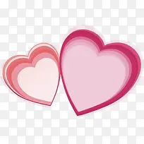 粉色温馨线条爱心-空若网 粉色温馨线条爱心-空若网