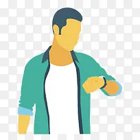 彩色扁平化看表元素-空若网 彩色扁平化看表元素-空若网