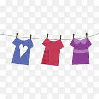 晾衣服png矢量元素-空若网 晾衣服png矢量元素-空若网