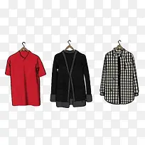 三件挂着的衣服-空若网 三件挂着的衣服-空若网