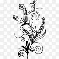 手绘树叶花藤-空若网 手绘树叶花藤-空若网