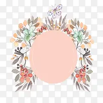 小清新手绘花环边框-空若网 小清新手绘花环边框-空若网