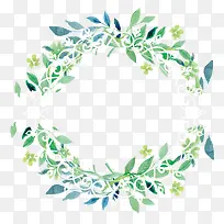 小清新手绘花环边框-空若网 小清新手绘花环边框-空若网