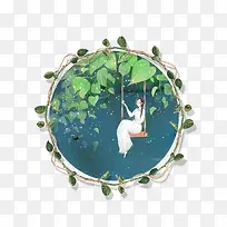 手绘清新藤蔓边框-空若网 手绘清新藤蔓边框-空若网