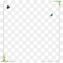 树叶藤蔓清新边框-空若网 树叶藤蔓清新边框-空若网