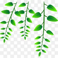 绿色清新卡通时尚树叶-空若网 绿色清新卡通时尚树叶-空若网