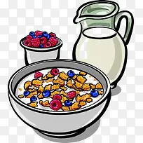 牛奶水果麦片-空若网 牛奶水果麦片-空若网