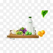 牛奶托盘水果-空若网 牛奶托盘水果-空若网