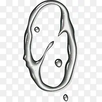 水滴数字0-空若网 水滴数字0-空若网