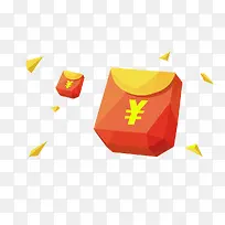 手绘扁平风格红包三角形-空若网 手绘扁平风格红包三角形-空若网