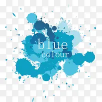 蓝色水彩背景设计-空若网 蓝色水彩背景设计-空若网