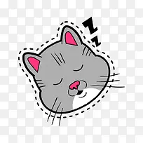 手绘猫头-空若网 手绘猫头-空若网