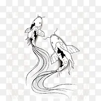 矢量手绘鱼-空若网 矢量手绘鱼-空若网