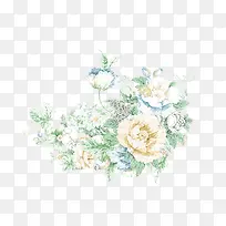 手绘画花朵装饰设计-空若网 手绘画花朵装饰设计-空若网