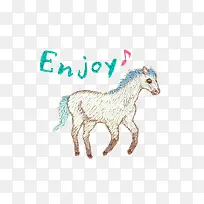 手绘小马-空若网 手绘小马-空若网