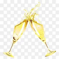 高清摄影合成金色的高脚杯-空若网 高清摄影合成金色的高脚杯-空若网