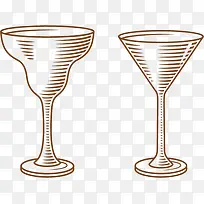 手绘三角杯子矢量免抠素材-空若网 手绘三角杯子矢量免抠素材-空若网