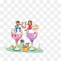 唯美卡通插画-空若网 唯美卡通插画-空若网