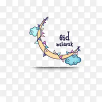 彩色卡通月亮-空若网 彩色卡通月亮-空若网