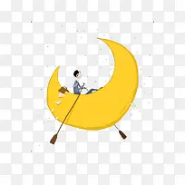 手绘月亮-空若网 手绘月亮-空若网