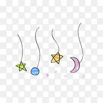卡通手绘星星月亮-空若网 卡通手绘星星月亮-空若网
