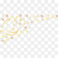 彩色手绘星星月亮-空若网 彩色手绘星星月亮-空若网