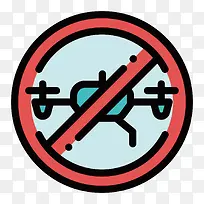 扁平化禁飞PNG下载-空若网 扁平化禁飞PNG下载-空若网