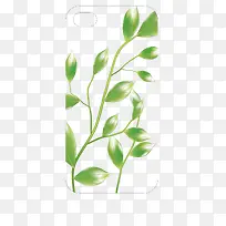 绿叶矢量手机壳-空若网 绿叶矢量手机壳-空若网