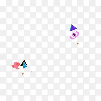 彩色漂浮元素-空若网 彩色漂浮元素-空若网