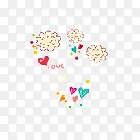 漂浮爱情卡通矢量素材-空若网 漂浮爱情卡通矢量素材-空若网