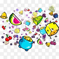 水果漂浮-空若网 水果漂浮-空若网