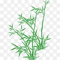 清新绿色水彩竹叶-空若网 清新绿色水彩竹叶-空若网