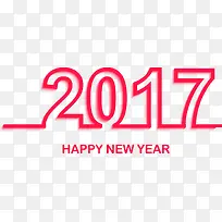 红色文字效果新年快乐2017-空若网 红色文字效果新年快乐2017-空若网