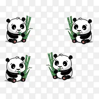 可爱熊猫吃竹子-空若网 可爱熊猫吃竹子-空若网
